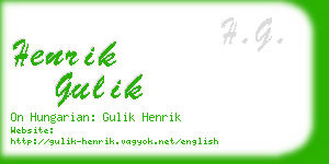 henrik gulik business card